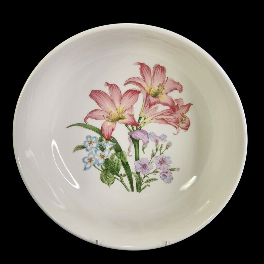 Noritake Casual Gourmet Garden Bowl Floral Lily Serving Salad Pasta Dining‎